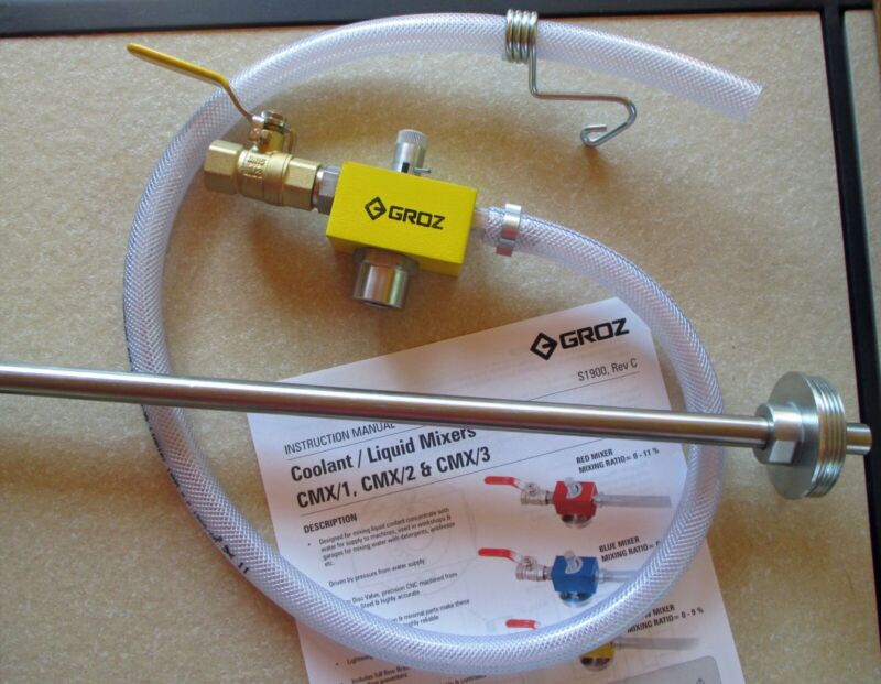 Groz CMX/3+ Coolant Mixer With Stainless Steel Pick Up Tube
