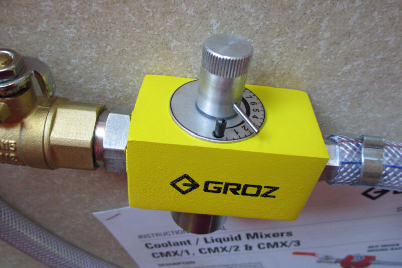Groz CMX/3+ Venturi Coolant Mixer With Rotary Disc Valve